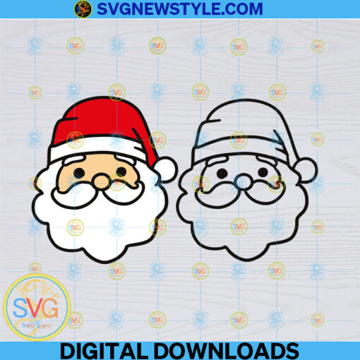 Santa Face Svg