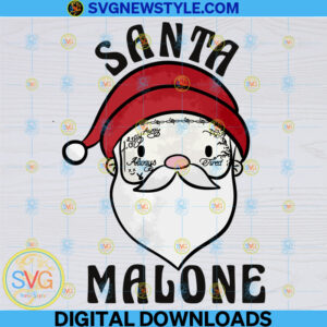Santa Malone png, Malone Christmas png, Instant Download, Sublimation