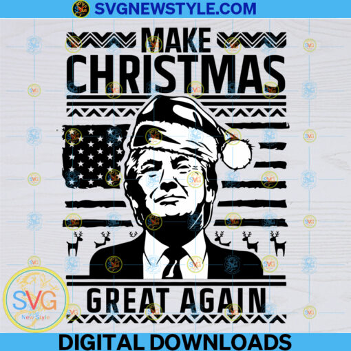 Trumpmas Make Christmas Great Again Svg