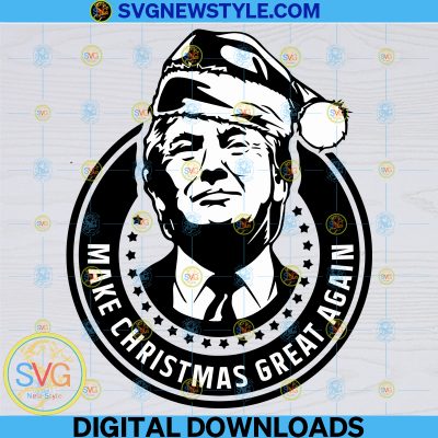 Trump Christmas Make America Great Again Svg, Png, Dxf, Eps, Cricut ...