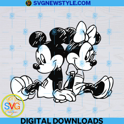 Mickey and Minnie Svg File