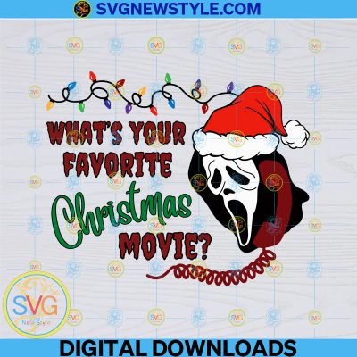 What's Your Favorite Christmas Movie Svg, Spooky Christmas Svg, Ghost ...