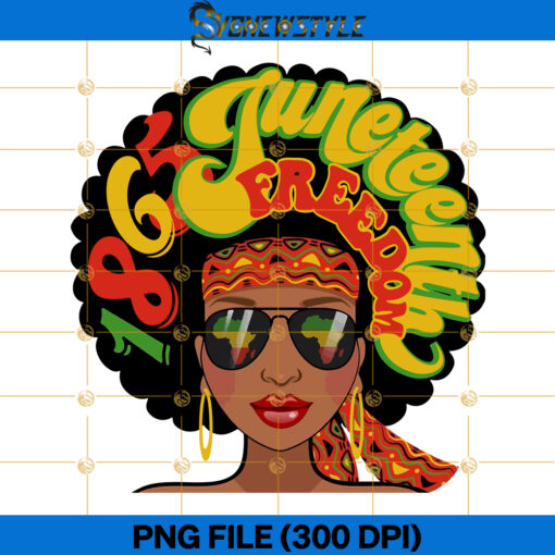 Juneteenth Afro Freeish Png