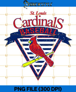 Distressed Cardinal Png, Saint Louis Baseball Png, Digital Download