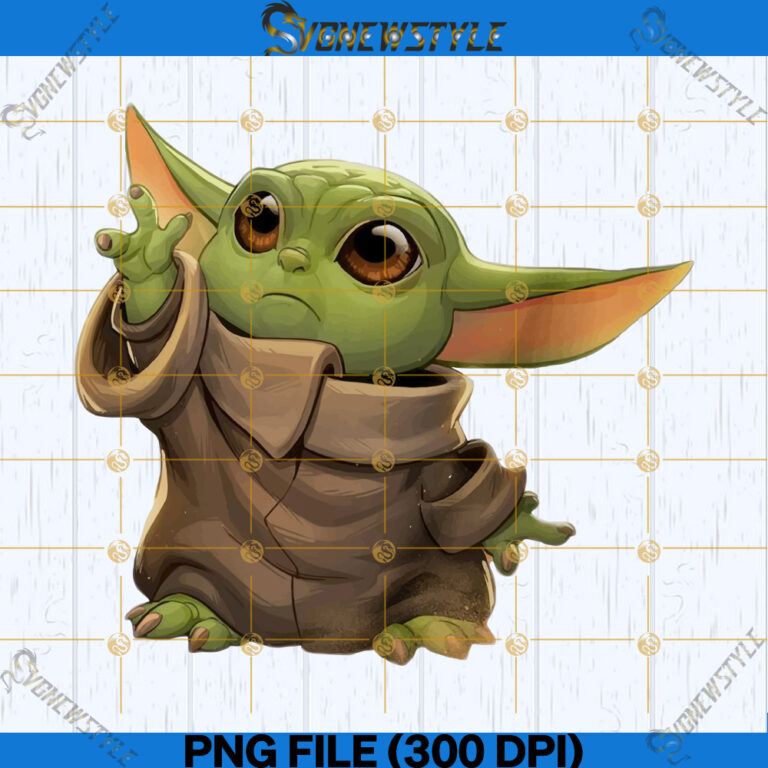 Mandalorian Baby Png, Baby Yoda Printable File, Sublimation Design