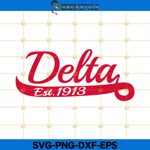 Delta Sigma Theta Est. 1913 cut File Svg