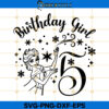 Elsa Birthday Girl 5th Svg