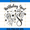 Elsa Birthday Girl 8th Svg
