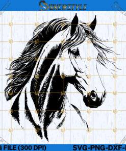 Beautiful horse svg silhouette