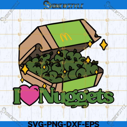 I Heart Nuggets Svg