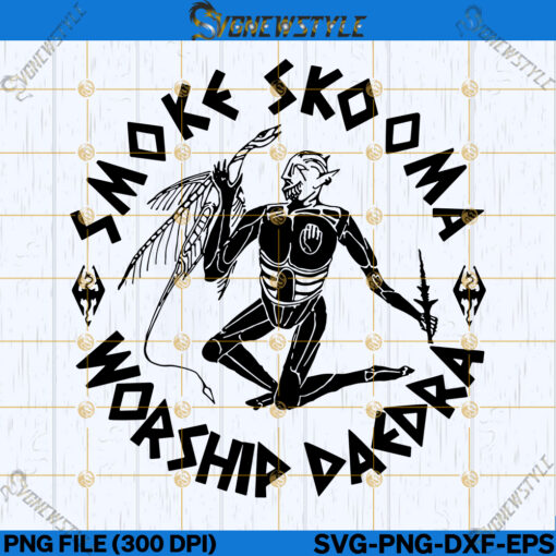 Smoke Skooma Worship Daedra Svg