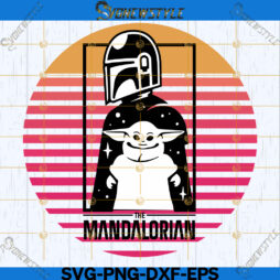The Mandalorian And Baby Yoda Svg