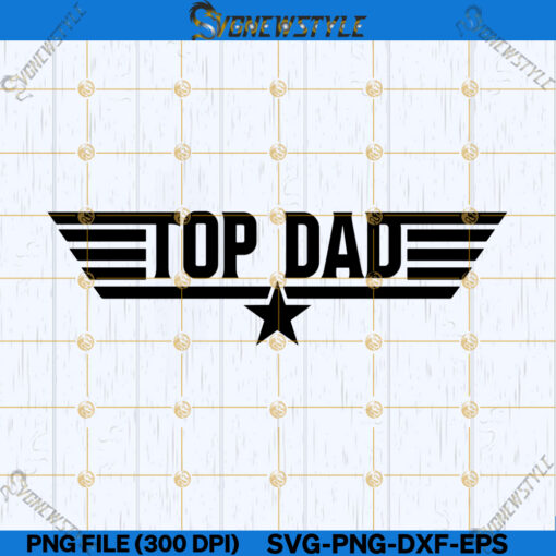 Top Dad Svg File