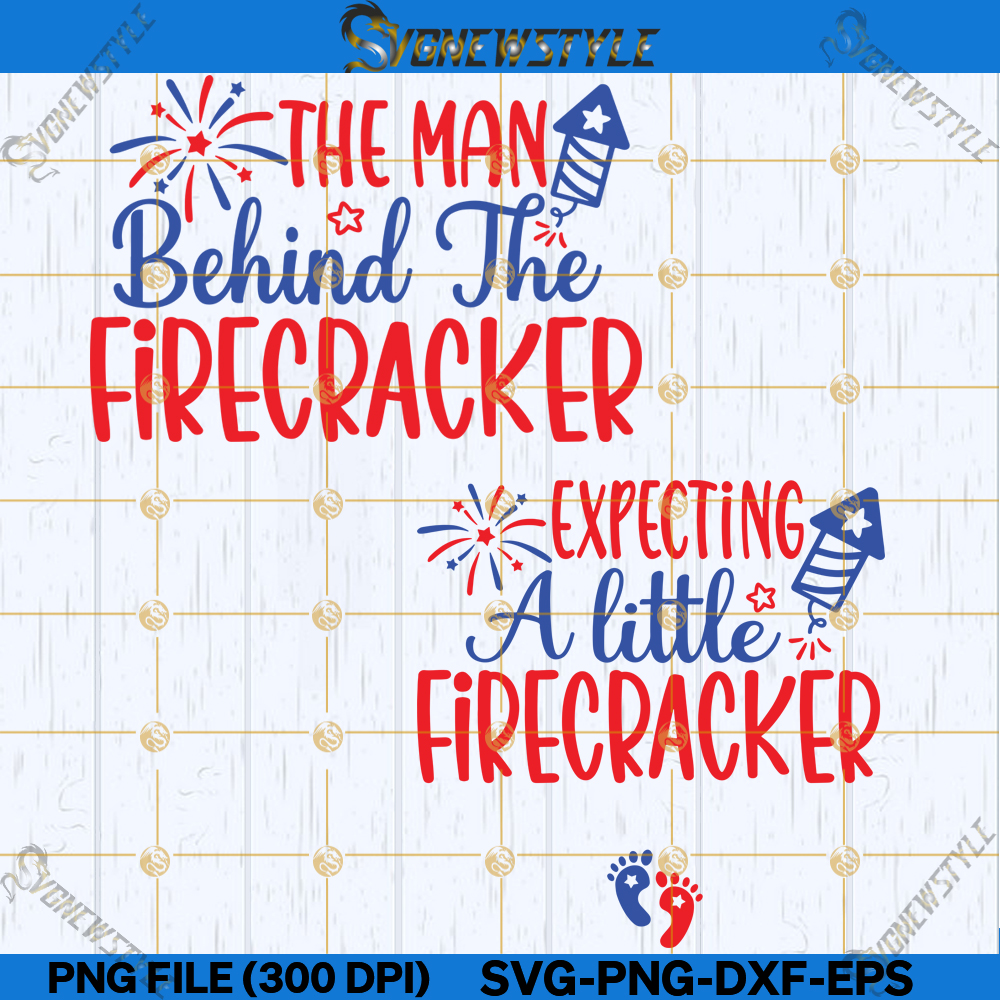 Expecting A Little Firecracker Svg, Png, Dxf, Eps, Cricut File ...