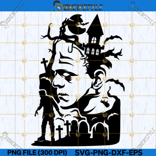 Frankenstein Scene Svg File