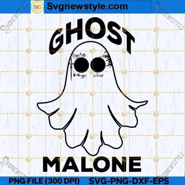 Ghost Malone SVG PNG, Ghost Rapper SVG, SVG For Ghost Malone-inspired ...