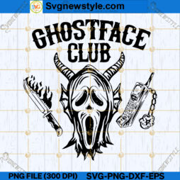 Ghostface Club SVG PNG