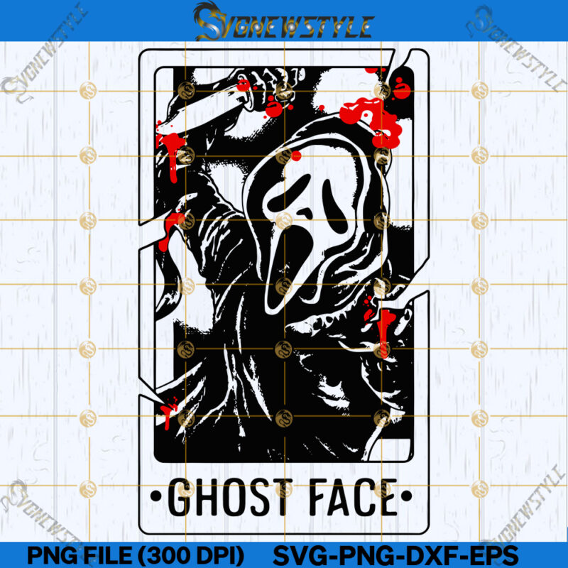 Ghostface Tarot Card Svg Png, Ghostface Scream Svg, Png, Dxf, Eps ...