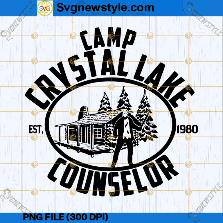 Camp Crystal Lake SVG, Jason Voorhees SVG, PNG, DXF, EPS