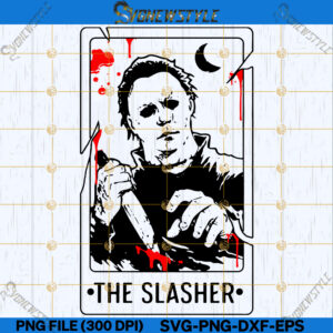 Michael Myers Tarot Card Svg Png, Dxf, Eps, Digital Cut File