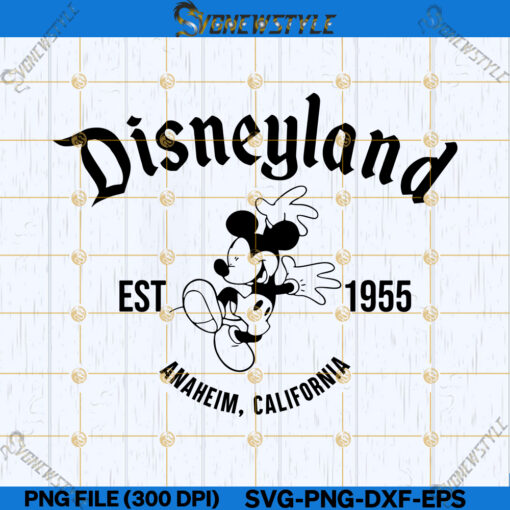 Disneyland Est 1955 California Svg Png