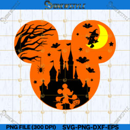 Mickey's Not So Scary Halloween Svg Png