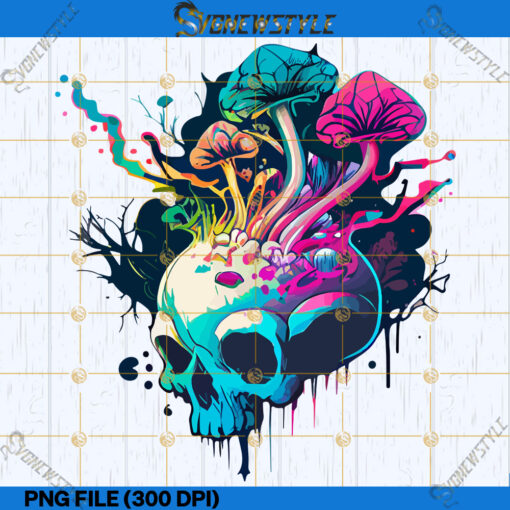 Mushroom and Skull Png