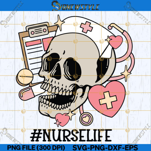 Nurse Life Skeleton Svg