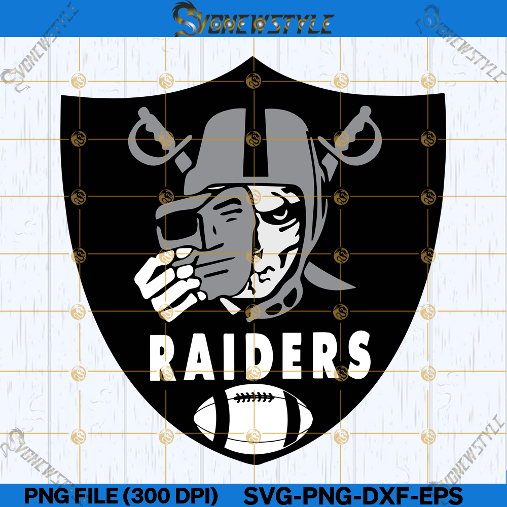 Raiders Football Mascot Svg, Raiders Face Svg, Png, Dxf, Eps, Files For ...