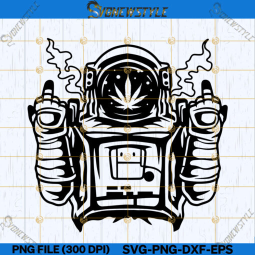 Rasta Weed Astronaut Svg