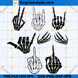 Skeleton Hands Bundle SVG