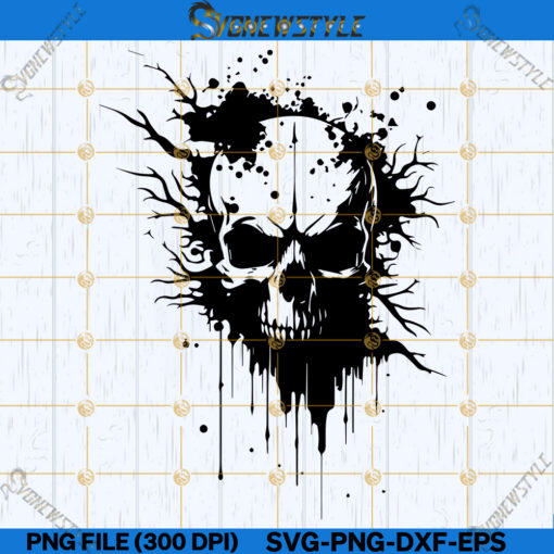 Skull Gothic Svg