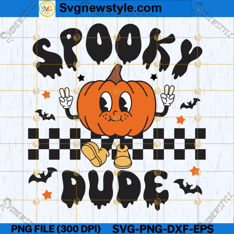 Spooky Dude SVG, Boys Halloween SVG, Spooky Little Dude SVG, PNG