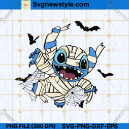 Stitch Mummy Halloween SVG