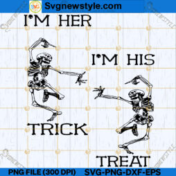 Trick and Treat Skeleton Couple SVG