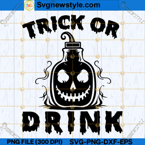 Trick or Drink SVG