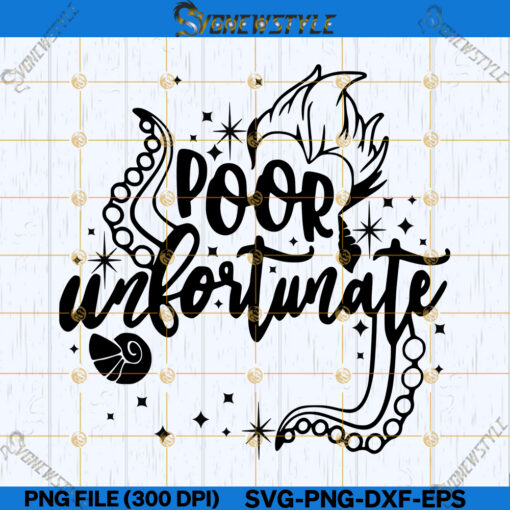 Poor Unfortunate Souls Svg File