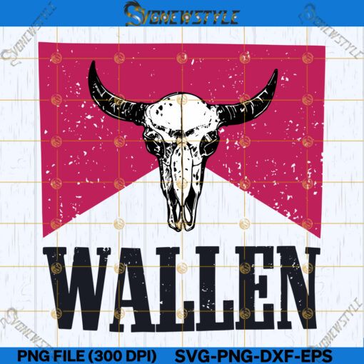 Wallen Bull Skull Frame svg