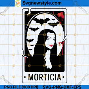 Wednesday Tarot Card SVG