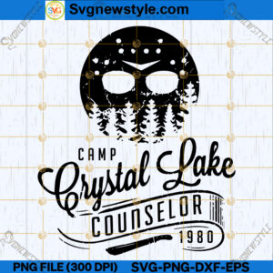 Camp Crystal Lake Counselor 1980 SVG