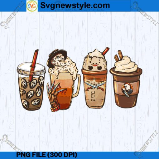 Horror Movie Coffee Cup PNG File