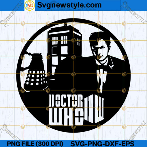 Doctor Who Silhouette SVG