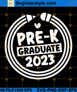 2023 Pre-K Graduate SVG