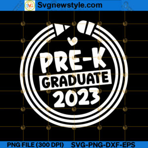 2023 Pre-K Graduate SVG