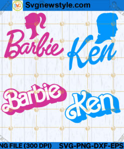 Barbie and Ken SVG, Couple SVG, Love Birds SVG, PNG, DXF, EPS, Cricut File