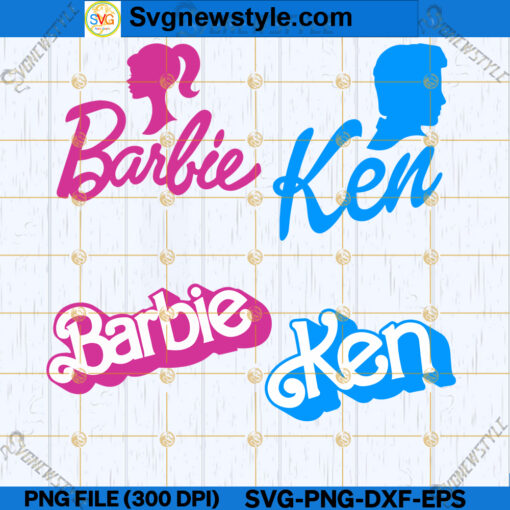 Barbie and Ken SVG