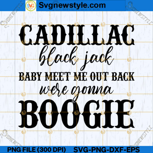 Cadillac Black Jack Brooks and Dunn SVG