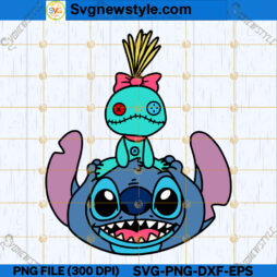 Stitch with Doll SVG