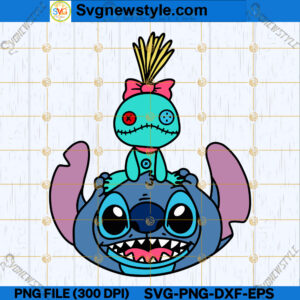 Stitch with Doll SVG