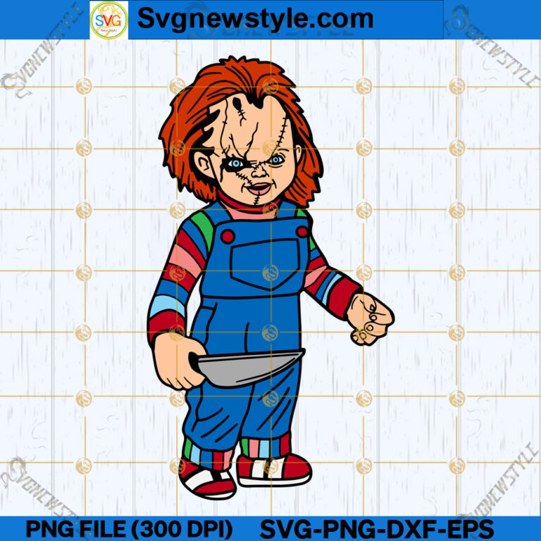 Chucky Horror SVG, Chucky Halloween SVG, PNG, DXF, EPS, Silhouette Art